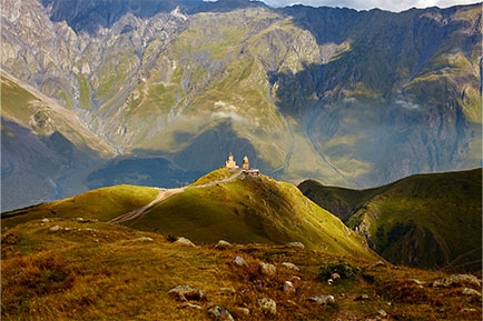 Montagne causasienne Georgie