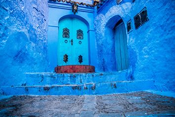 Porte bleue Marrakech