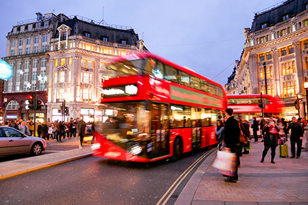 Bus rouge à Londres