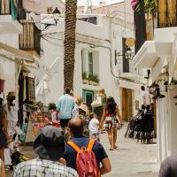 Les rues pittoresques d'Ibiza