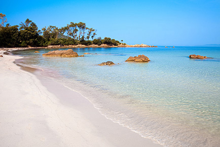 Ajaccio plage de sable blanc