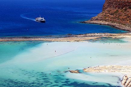 Plage turquoise en Grèce - La Cannée Crête