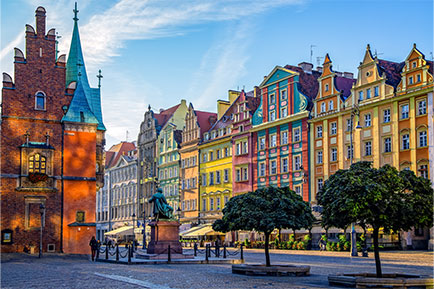 Wroclaw Maisons colorées