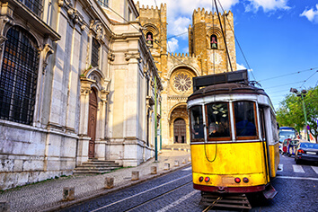 Tramway jaune de Lisbonne