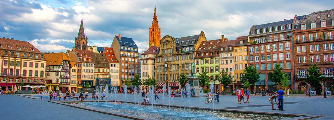 Strasbourg Vue sur la Grande Place