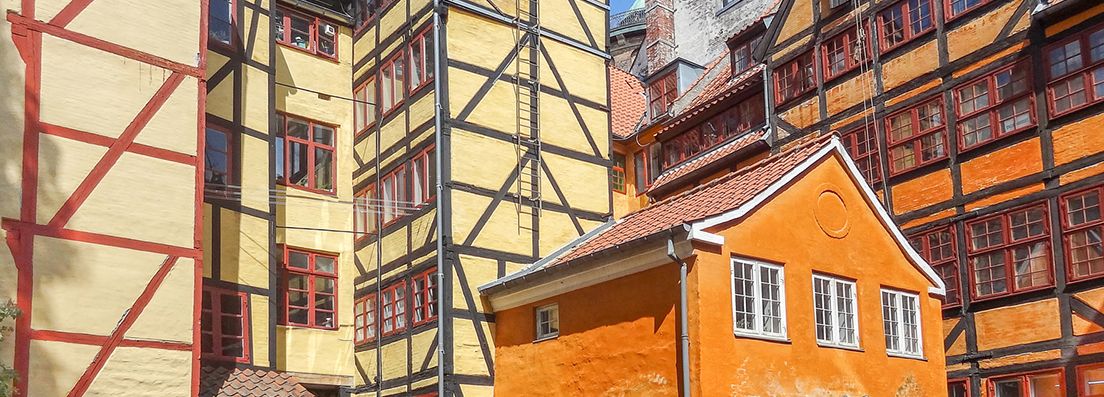 Copenhague célèbres maisons colorées