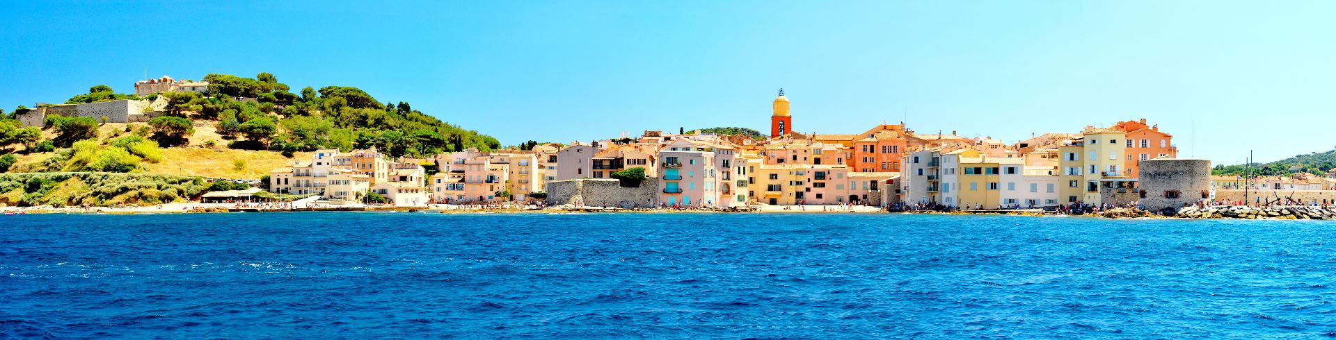 Saint Tropez vue de la mer