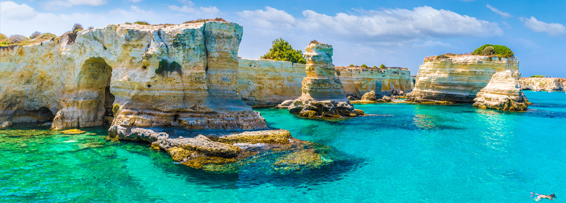 Bari - bord de mer de la région des Pouilles