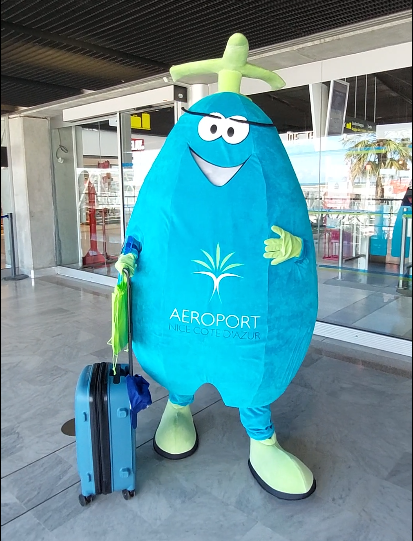 Bienvenue à Alpha, la mascotte de l'aéroport Nice Côte d'Azur