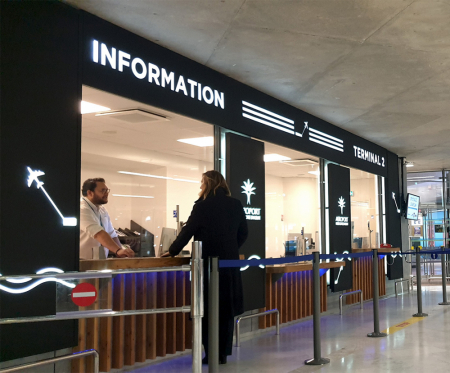 Bureau d’information Aéroport Nice Côte d'Azur Terminal 2