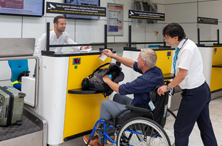 Enregistrement PMR Aéroport Nice Côte d'Azur